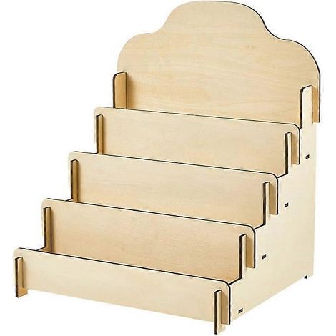 Holzständer für Grußkarten, Aufkleberständer, tragbares und abnehmbares Aufbewahrungsregal mit Leiter. (1/5)