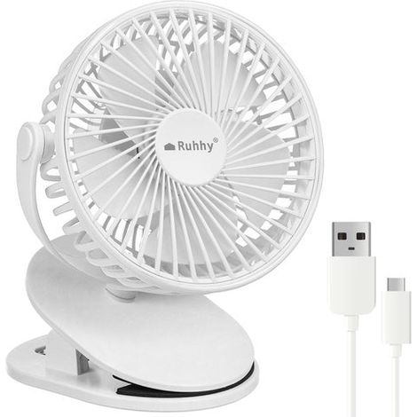 Ventilatore senza fili bianco ruhhy 25566