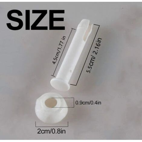 Lot de 24 goupilles en plastique pour joints en caoutchouc de piscines - Pièces détachées pour piscines - Accessoires de piscine (1/5)