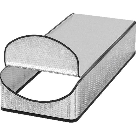 Housse Isolante pour Trappe de Grenier 63,5×137×28cm Double Aluminium Bullé, Protection Thermique Anti-Courant d’Air à Fermeture Éclair (1/5)