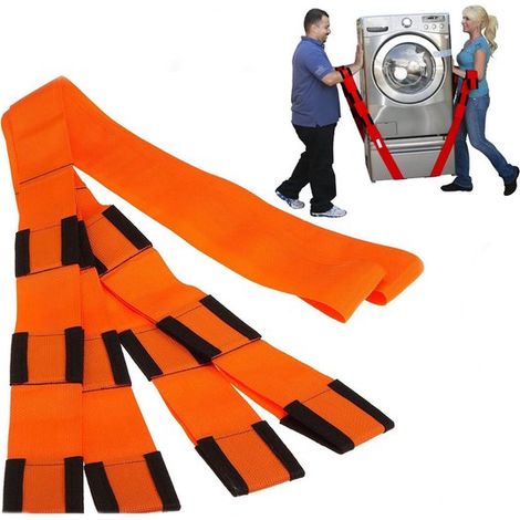 Hebebänder – 2er-Pack – Tragkraft 500 kg – 8,3 x 280 cm – Orange (1/5)