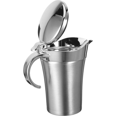 Saucière Thermique Inox Double Paroi Versement Précis et Maintien Chaleur pour Sauces et Condiments Famille et Réception (1/5)