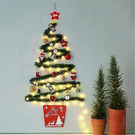 MIMIGO Langlebiger Weihnachtsbaum für die Wand – DIY-Weihnachtsbaum-Anhänger für stimmungsvolle Weihnachtsdekoration (1/3)