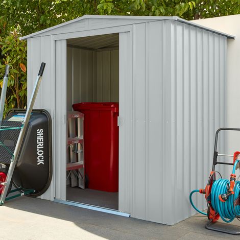 Globel Industries Gerätehaus "Gartenmanager Dream 65", silber metallic, 2,83 m², ohne Schleppdach (1/5)