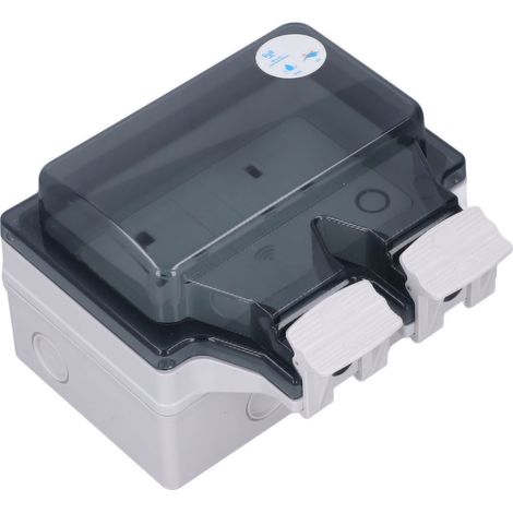 Prise connectée Wi-Fi étanche IP66, compatible avec la commande vocale et la minuterie, type 86, prise extérieure intelligente, Royaume-Uni 110-250 V SNW 2S (1/5)