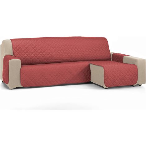 Housse de Chaise Longue rembourrée Ambar, 280 cm, Rouge (1/4)
