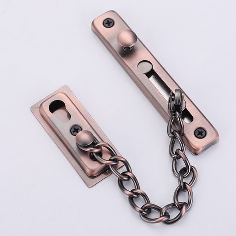 Chaîne de sécurité pour porte, verrou antivol, chaîne de porte en acier inoxydable, loquet pour porte coulissante, porte en bois, fenêtre.