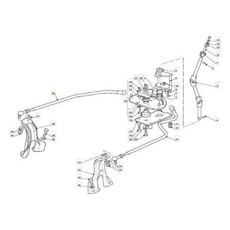 VARILLA DE DIRECCION DERECHA TC HE 10/11 ORIGINAL STIGA - 382000622/0