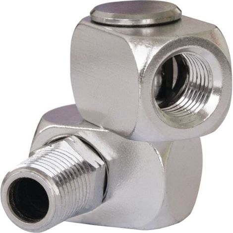 Connecteur pivotant filet int. G 3/8 filet ext. G 3/8 pouces avec joint torique cylindrique (1/2)