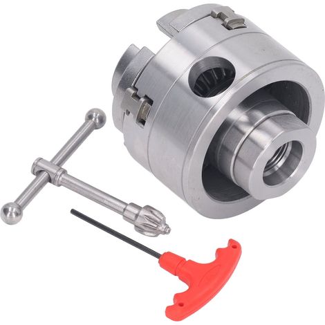 Mandrin de tour de 2.75 pouces, 4 mâchoires, filetage 1INx8TPI, en acier allié, petit pour fraiseuse à bois