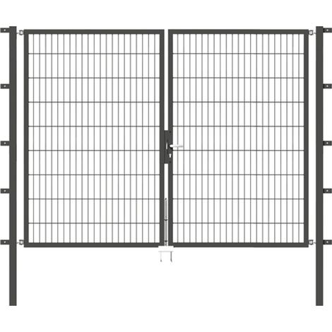 ALBERTS Doppeltor Flexo, fvz.anthr.Kst.b.RAL 7016, lichte BxH2500x1800, PF60x60/2300mm (1/3)