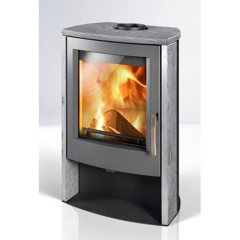 Kaminofen ALVESTA II, 7,5 kW H/B/T: 927/568/353, Speckstein