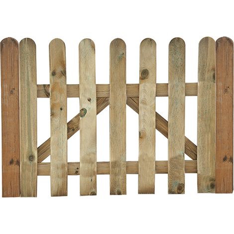 Puerta valla madera de pino tratada (1/3)