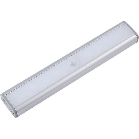Lampe LED sous meuble avec détecteur de mouvement pour comptoir de cuisine et applique murale de nuit, à LED, sous placard ou armoire. (1/5)