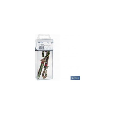 Pack mit 10 Metallankern mit Ring 10/12x70