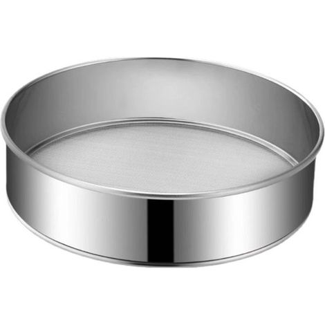 Setaccio per farina in acciaio inox, rotondo, 15 cm, maglia fine 60 mesh, mini setaccio per cottura e uso in cucina (1/5)