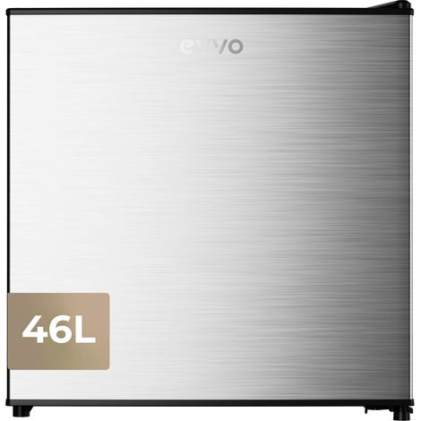 Frigorífico Mini EVVO F22X, 46 L, Inox, Compacto y bajo consumo