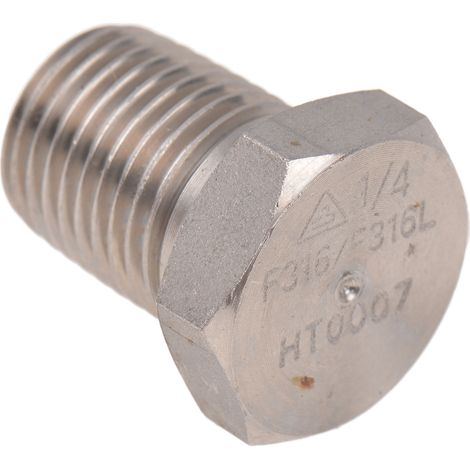 Bouchon hexagonal RS PRO, R 1/4" mâle ( Prix pour 1 ) (1/2)