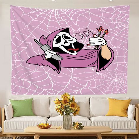 Tapisserie murale amusante et colorée, décoration murale pour lit et maison 200x150cm (1/5)
