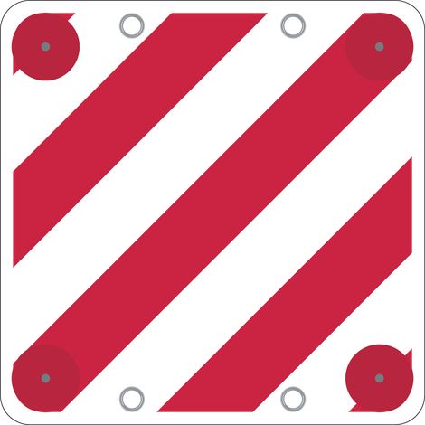 CARTELLO SEGNALETICO CARICHI SPORGENTI NON OMOLOGATO  cm. 50x50