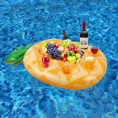 Porte-boissons et porte-collations transparent pour piscine gonflable et jacuzzi (1/4)