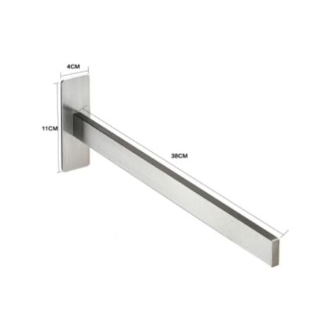 Porte-serviettes sans perçage porte-serviettes porte-serviettes mural type 304 porte-serviettes en acier inoxydable porte-serviettes de cuisine porte-serviettes de salle de bain auto-adhésif-simple ba (1/4)