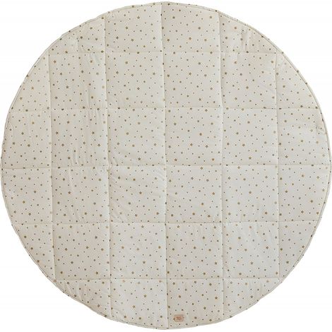 Tapis de sol rond molletonné bébé enfant night sky - Beige (1/5)