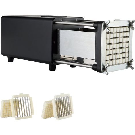 Lames inox SUS420J2, coupe-frites électrique avec 2 grilles 12,7 et 9,5 mm pour pommes de terre et légumes (1/5)
