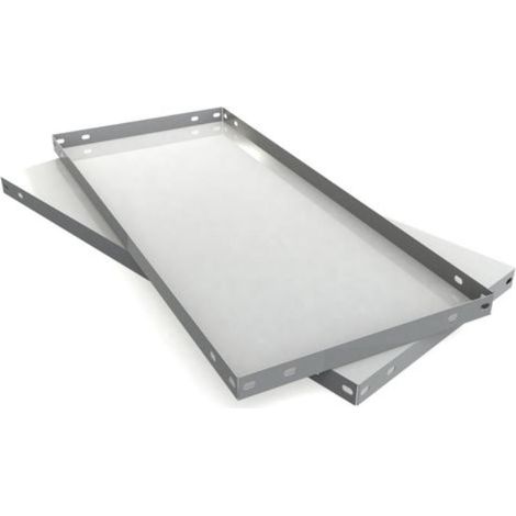 FPLUS bandeja estant.blanca  80x30 , Bandejas metálicas de diferentes medidas, lacado blanco. Plegado especial para facilitar la manipulación y montaje sin riesgo.