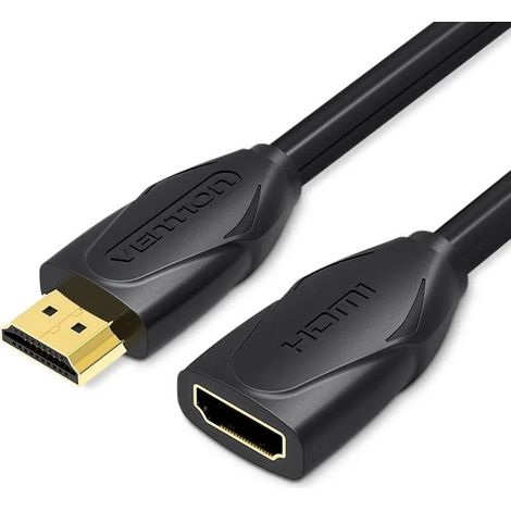 Venzione Cavo Prolunga HDMI VAA-B06-B200/ HDMI maschio - HDMI femmina/ 2m/ Nero