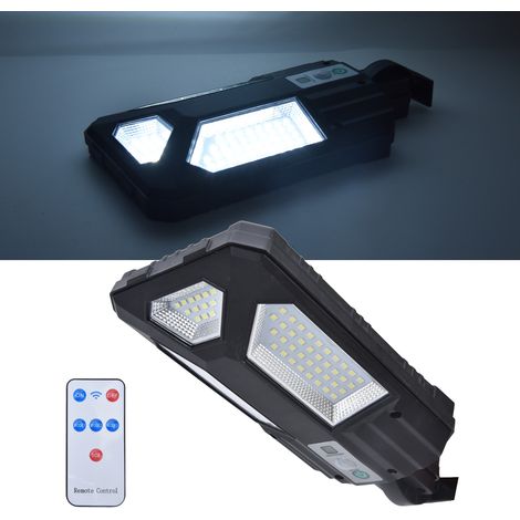 87-LED-Solarwandleuchte mit Bewegungssensor und Fernbedienung, CE/RoHS/FCC-zertifiziert, IP65 wasserdicht für den Außenbereich, geeignet für Garten, Einfahrt, Hof, Außenwand, eingebauter Akku inklusiv (1/5)
