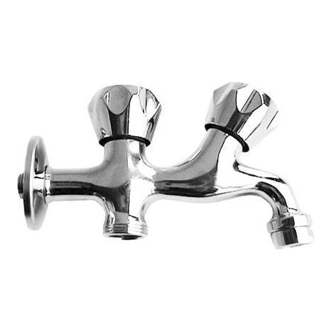 Robinet double usage sorties, en laiton (1/2)