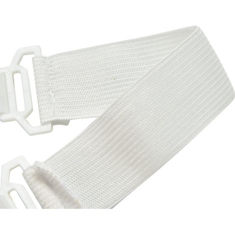4-teiliges Set hochbelastbarer elastischer Bettlakenbefestigungen für Matratzen und Lattenroste (1/5)