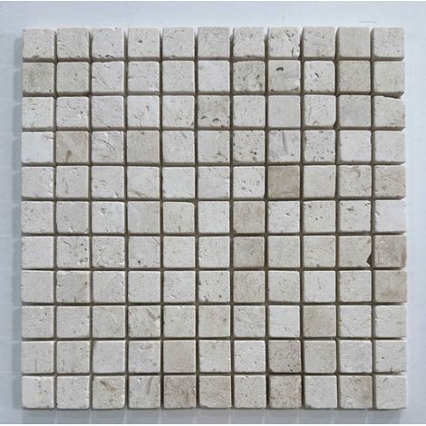 Mosaico - ALBEDO PIERRE - AL-243 - Travertino Invecchiato - 30,5x30,5 cm - Pavimenti e Muri