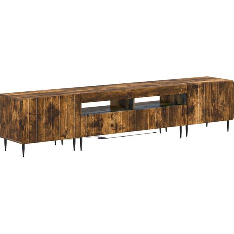 Maison Exclusive - Mobile TV LED a 5 pezzi Rovere Fumo Legno ingegnerizzato (1/5)