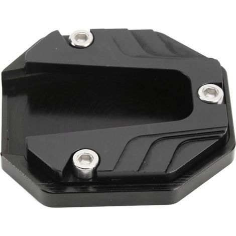 Motorcycle side stand plate, high-strength black side stand support accessory (1/5)