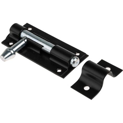 Rs Pro – Verrou à deux entrées en acier – Finition epoxy/polyester – Dimensions 85 x 38mm – Pour portes intérieures et extérieures