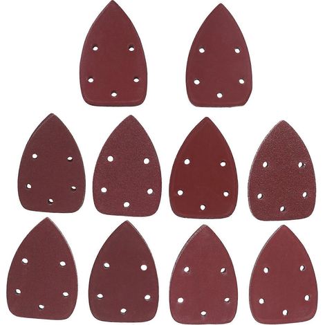 50 feuilles de papier de verre pour ponceuse de précision Mouse, fixation auto-agrippante, assortiment de grains 40/ 60/ 80/ 100/ 120/ 180/ 240/ 320/ 400/ 800 (1/4)