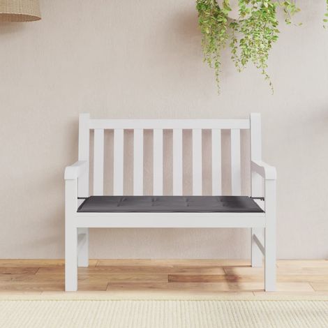 Coussin de banc de jardin  Coussin de Siège  Coussin pour Intérieur ou Extérieur anthracite 100x50x3 cm tissu oxford BTEB67093 (1/5)