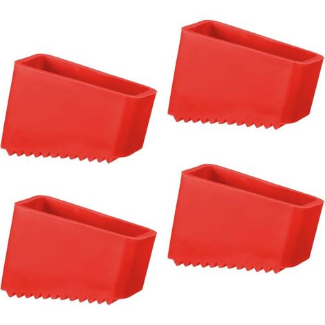 Pieds D Echelle - Caoutchouc 50 x 20 mm - Antidérapants - Pour Echelles Télescopiques Et Techniques - Lot De 4 (1/5)