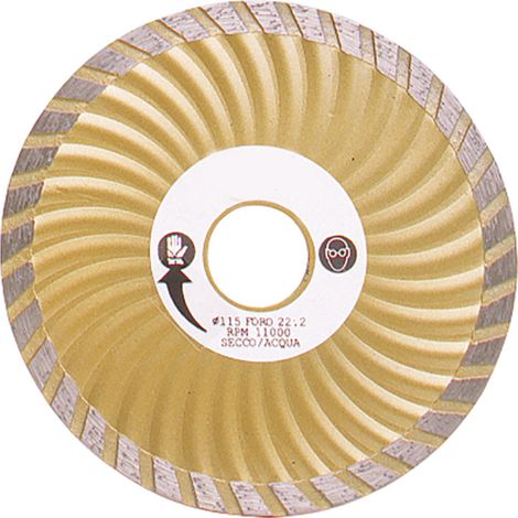 Disco diamantato turbo per edlizia 115 mm Fervi 0709