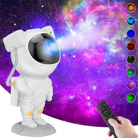 Projecteur galaxie, projecteur d'étoiles, projecteur Astro Alan Light, veilleuses nébuleuses astronautes TikTok, puits de lumière, minuterie télécommandée Fp (1/4)