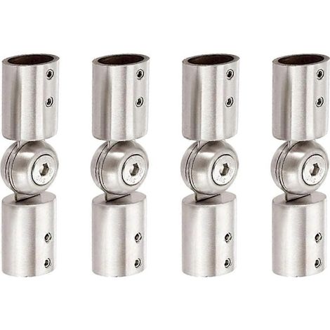 Raccord d'angle de tringle fiable pour salle de douche, coude réglable en acier inoxydable 304 pour baie (1/5)