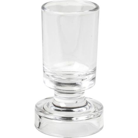 Vase en Verre Transparent, diamètre : 6,6 cm, Hauteur : 10 cm (1/2)