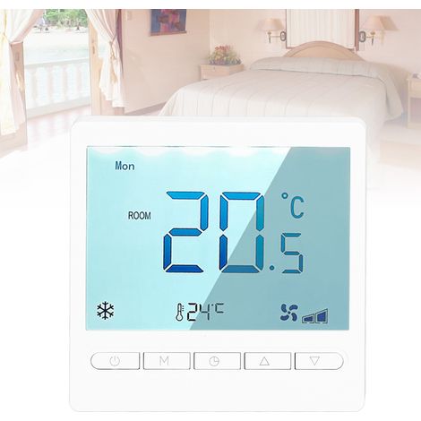 Thermostat Programmable Précision Élevée Grand Écran LCD pour Chambre Salon Salle à Manger AC230V (1/5)