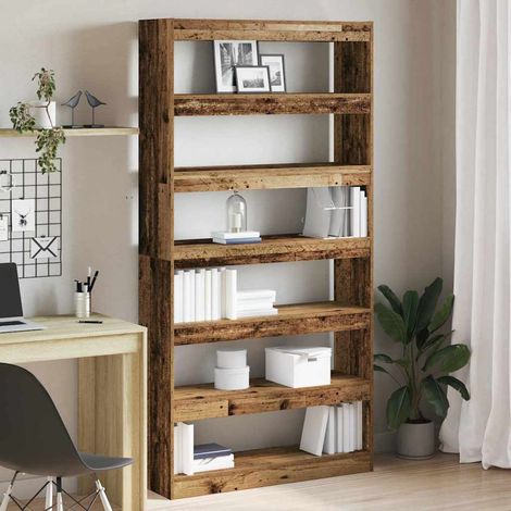 Librería 6 niveles 100 x 30 x 198 cm Madera de ingeniería vidaXL (1/5)