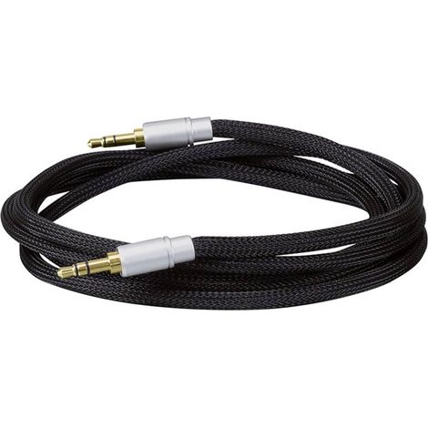 Câble de raccordement Dynavox 207382 Jack audio [1x Jack mâle 3.5 mm - 1x Jack mâle 3.5 mm] 3.00 m n (1/2)