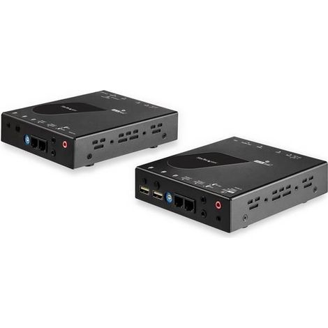 StarTech.com HDMI KVM over IP Extender - 4K 30Hz HDMI 2.0 & USB über IP LAN oder CAT5e/CAT6 Ethernet (100m) - Fern KVM Switch/Console Sender/Empfänger Komplet für Computer Fernsteuerung (1/5)