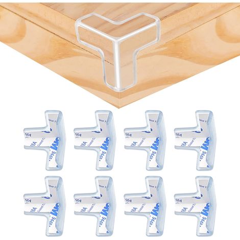 Protectors D'angle De Table - Gel De Silice Transparent - Pour Sécurité Bébé Et Prévention Des Blessures - Lot De 8 (1/5)