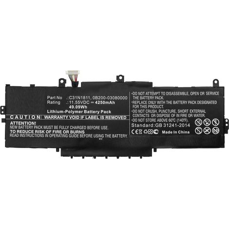 Batterie CoreParts pour ordinateur portable Asus, MBXAS-BA0248